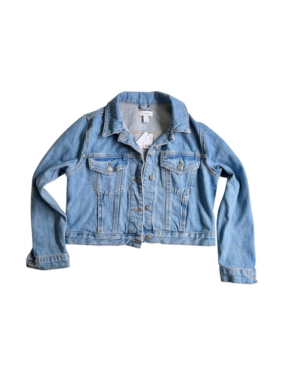 Topshop Jackets & Blazers - BNWT Topshop Cropped Light Wash Denim Jacket